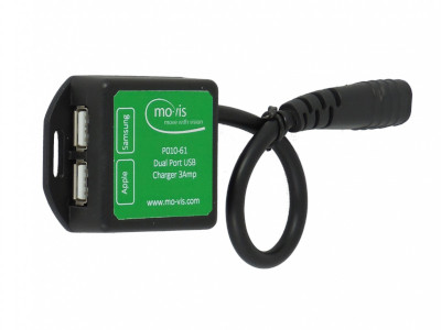 mo-Vis Ładowarka USB do wózka elektrycznego  P010-61 Podwójna izolowana, 3A, kabel R-net